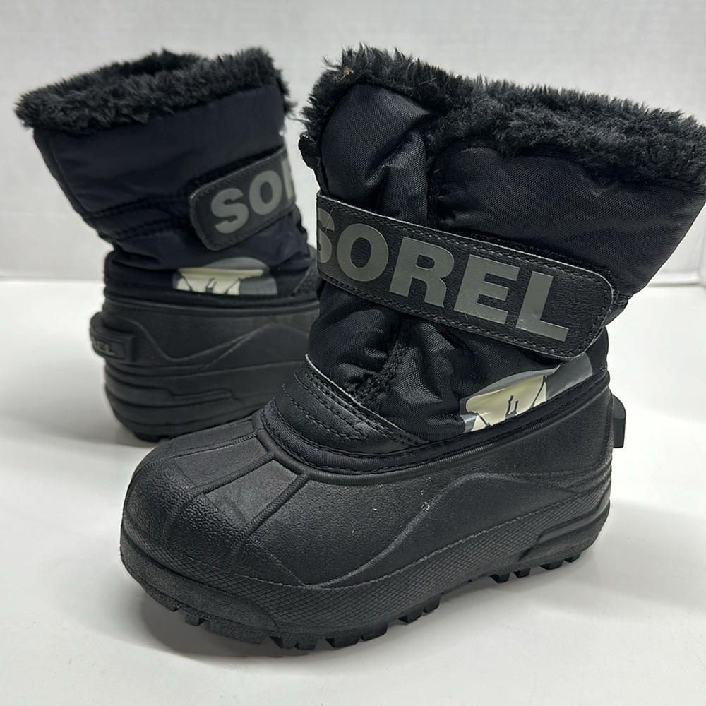 Sorel Kids Black Snow Boots